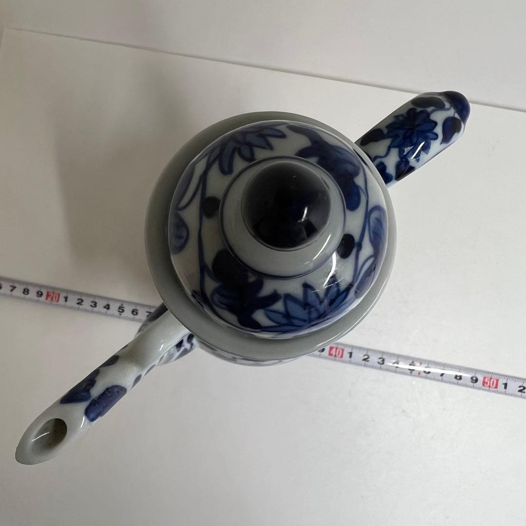 中国美術　青花水次　高さ31.5cm 東K8-0330②タサオ