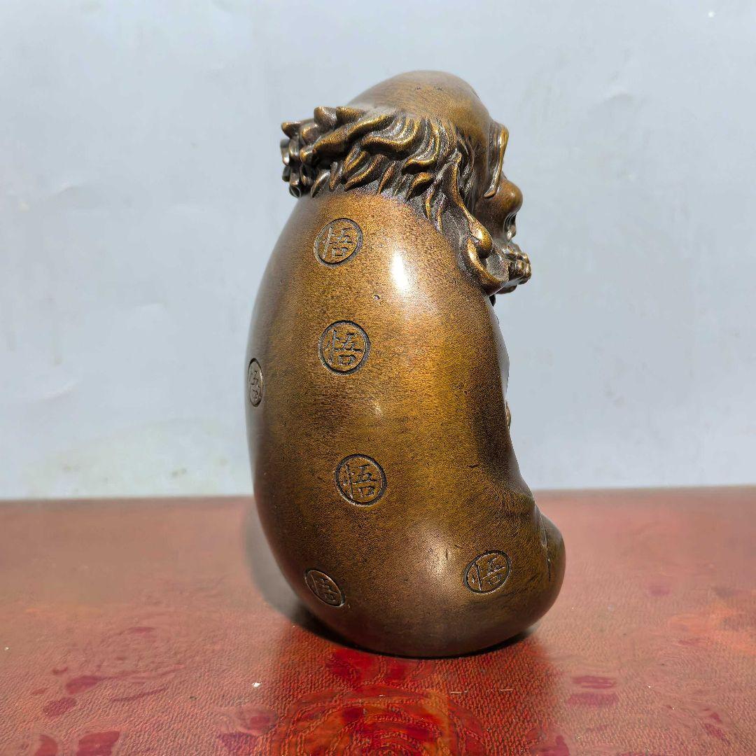 銅製 菩提達磨祖師 禅宗始祖 仏像 置物 玄関 装飾品 工芸品 美術品