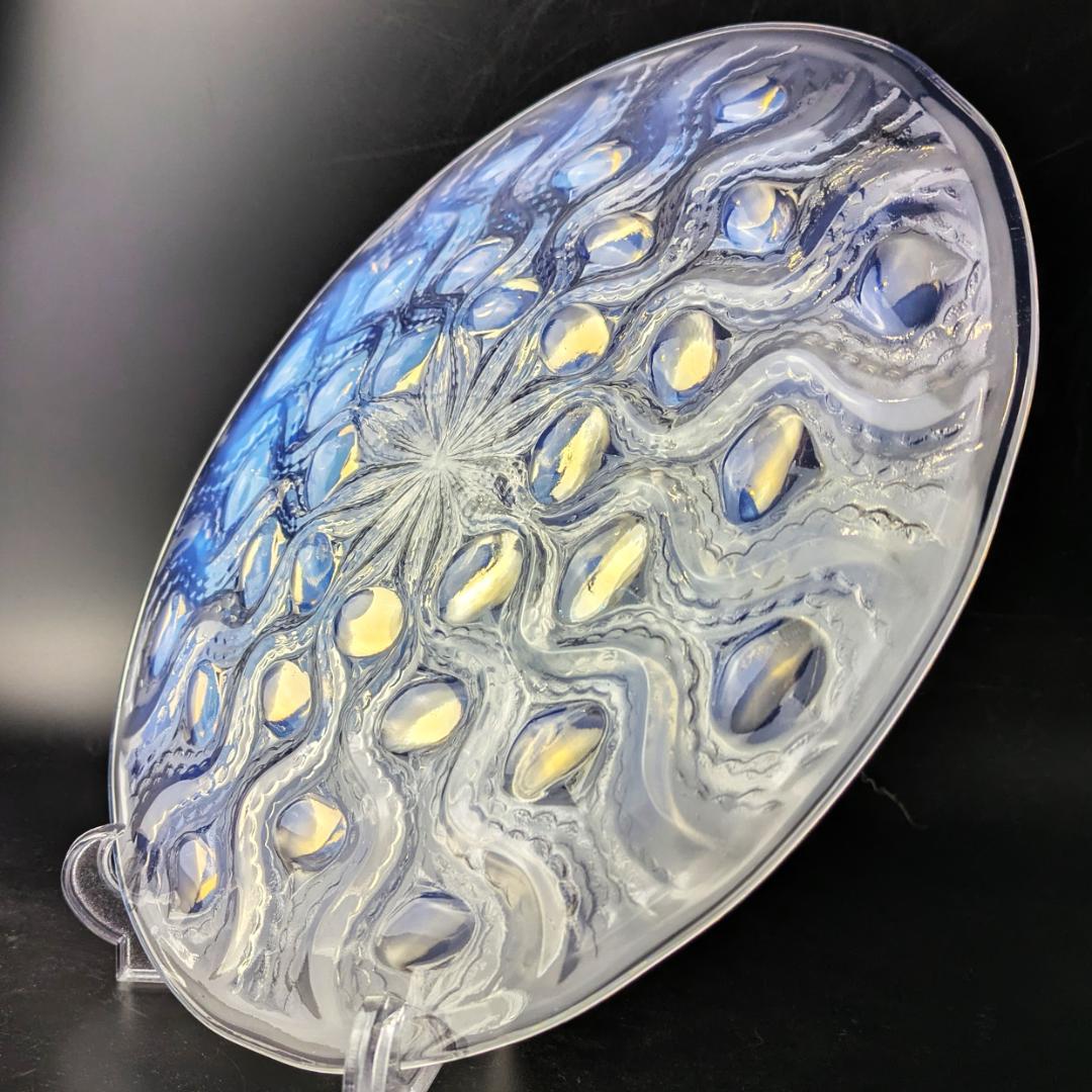 ルネ・ラリック 1935年 Bulbes オパルセント大皿 R.LALIQUE