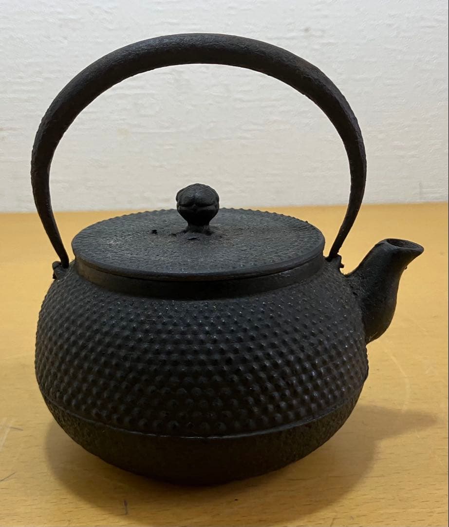 【希少・非売品】資生堂 花椿マーク入り 南部鉄器 鉄瓶 急須 盛岡南部 刻印