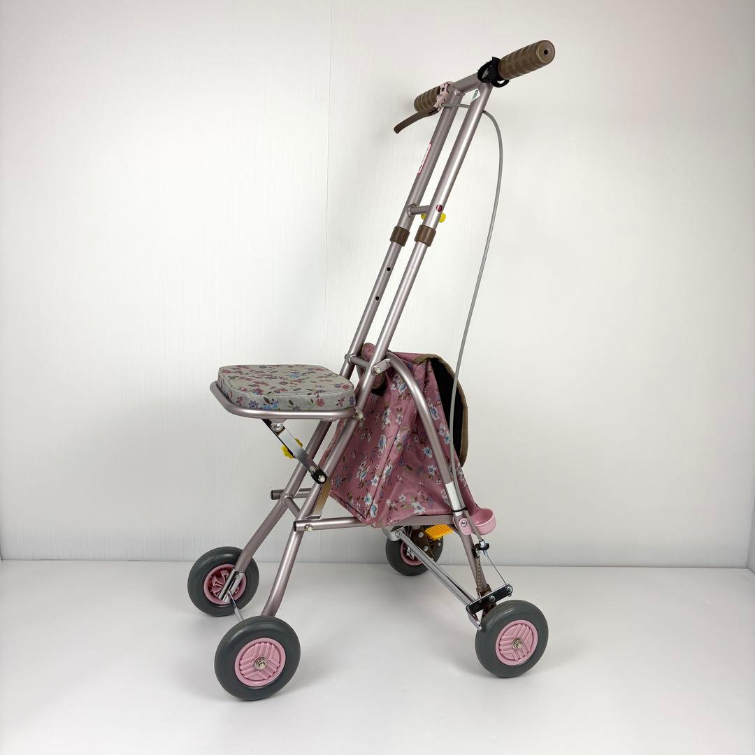 【美品】幸和製作所　シルバーカー　プチカ SICP01　フラワー