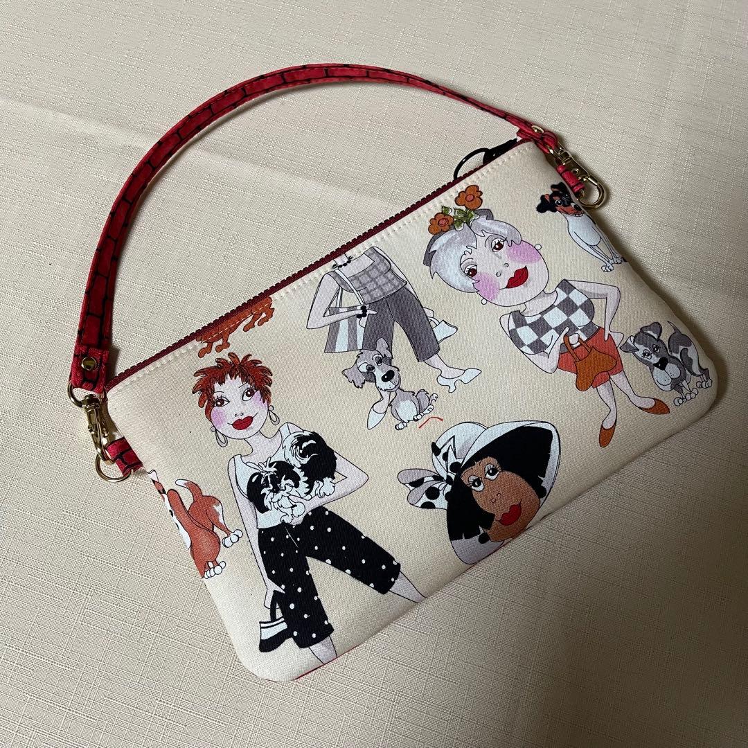 ♡20㎝ファスナーポーチ②♡ハンドメイド　ロラライハリス