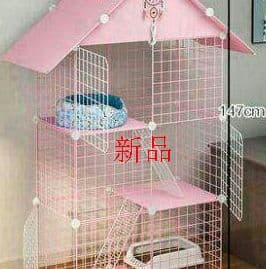 ※猫籠別荘家庭用猫舎清倉は猫砂盆超自由空間猫ケージを置くことができます8v