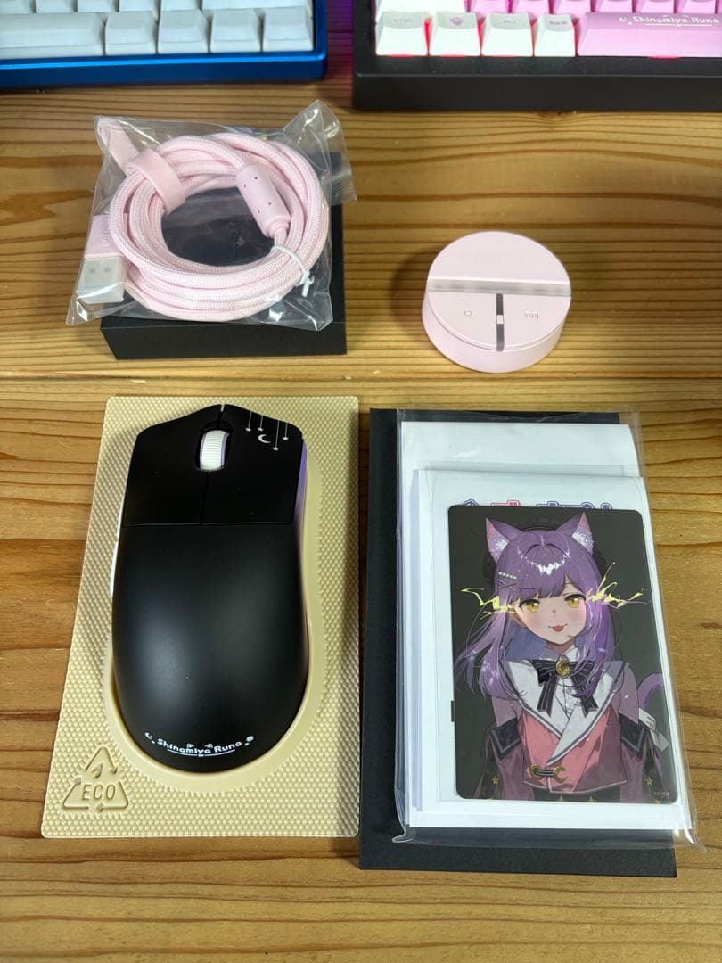 ぶいすぽ　ゲーミングマウス　紫宮るなEdition