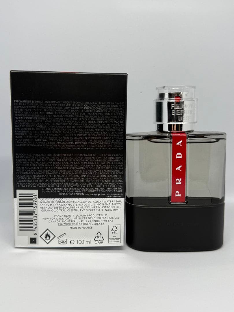 香水(男性用) PRADA LUNA ROSSA CARBON 100ml