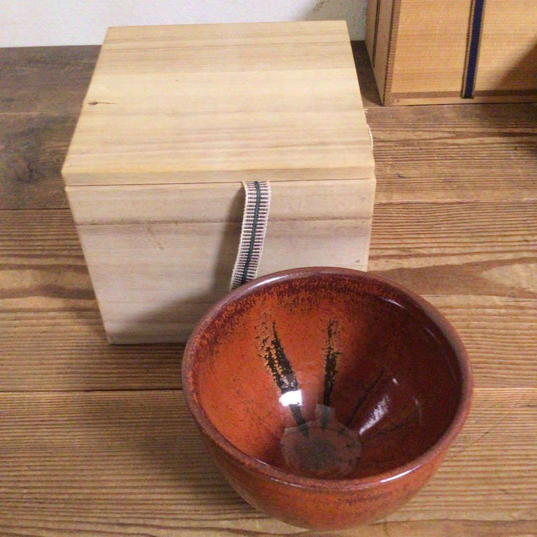 No5724 茶碗6点　共箱　合箱　茶道具　抹茶碗　青磁　灰釉　古美術　送料無料