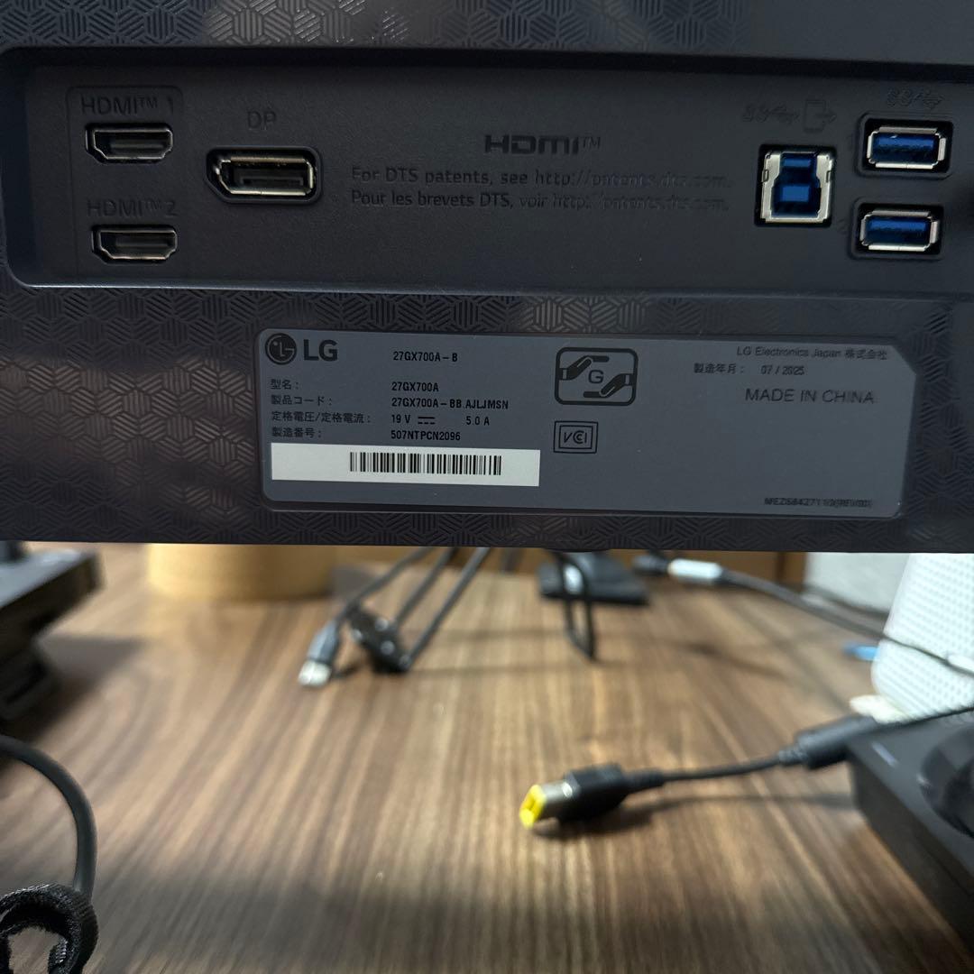 LG OLEDゲーミングモニター26.5インチ　WQHD