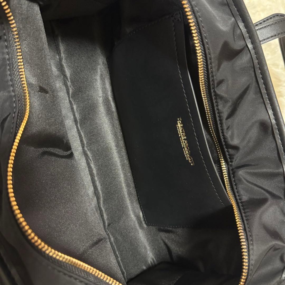 theater products ナイロンツイルスクエアハンドバッグ L