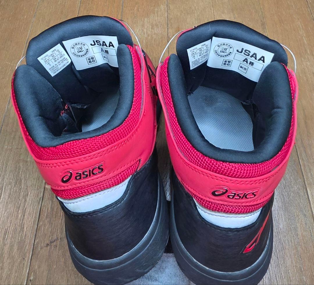 ひ*き様 ASICS SOA レッド ハイカット安全靴
