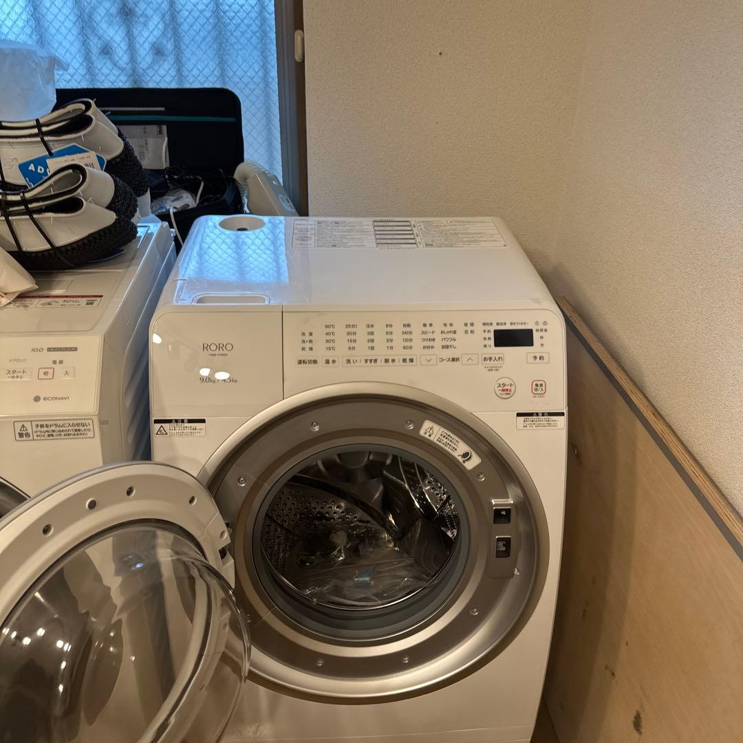 山田電気　YWM-YV90N RORO ドラム式洗濯機 9kg / 4.5kg