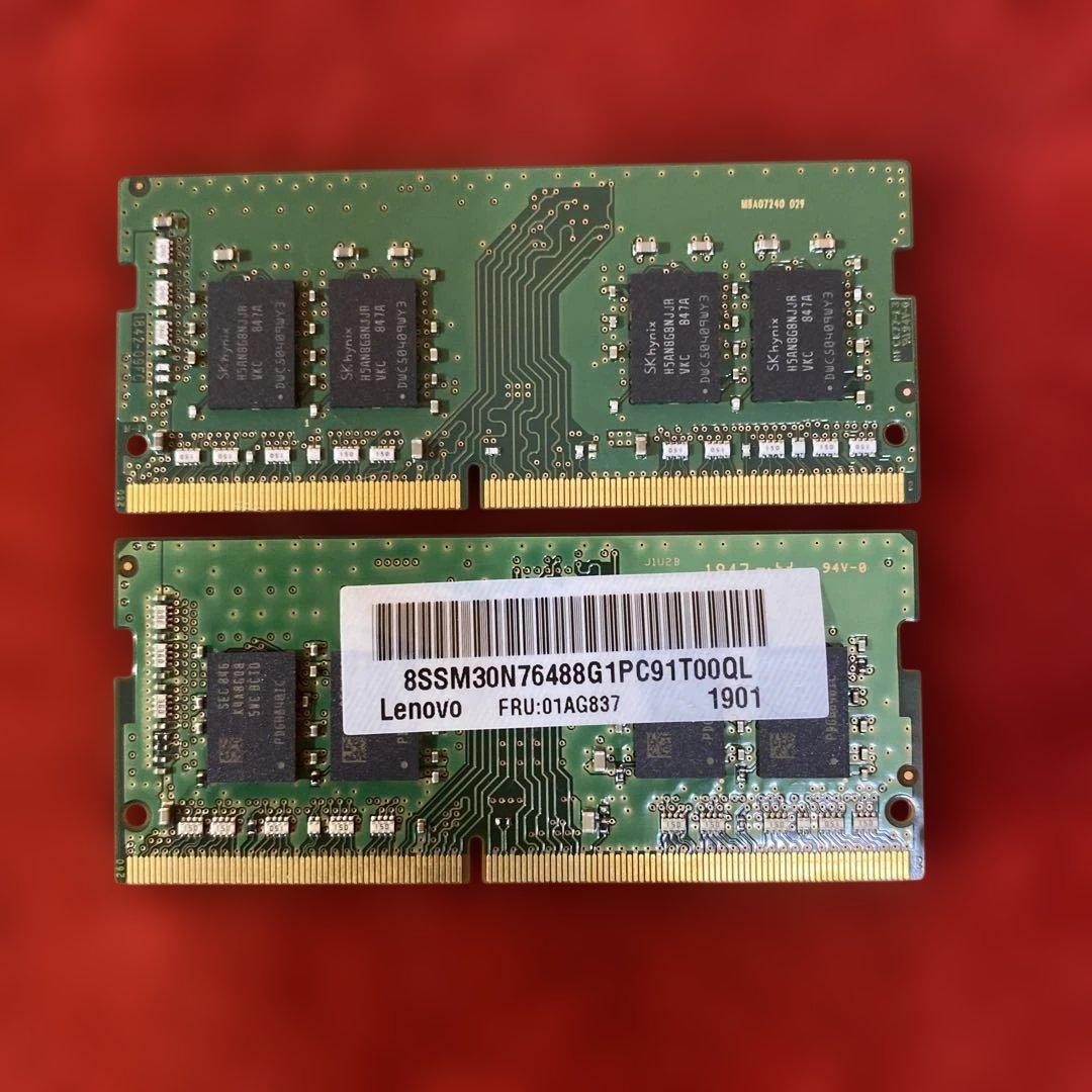 8GB×2枚 DDR4メモリー PC4-2666V