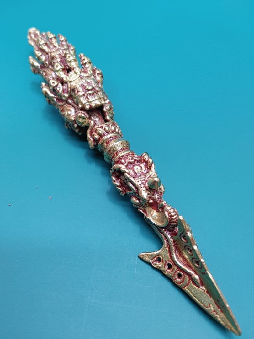 金剛杵・バジュラ・プラパ・三十七面破邪金剛杵・動物 水子供養・15.5cm
