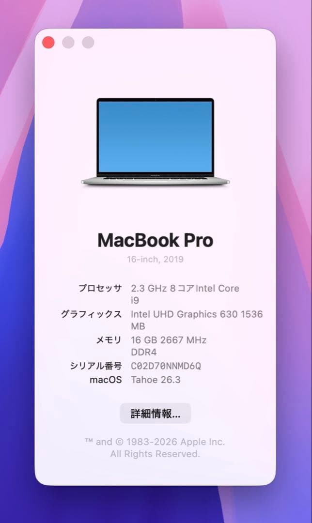 MacBookPro 16インチ 2019モデル1TB SSD USBハブ付