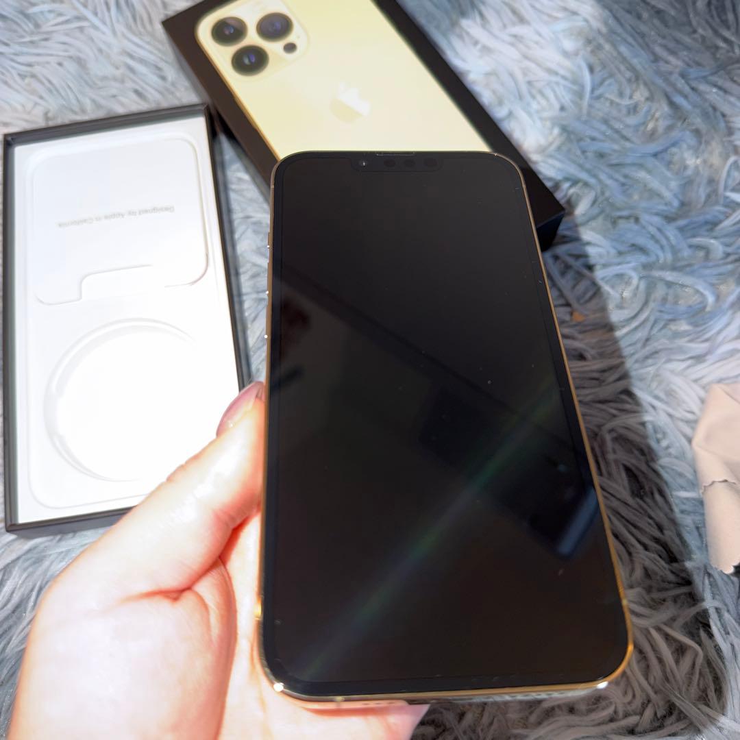 【美品】iPhone13Pro256GBバッテリー100% 保証ありSIMフリー