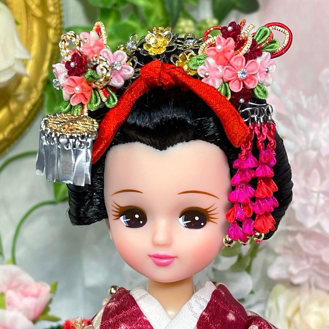 リカちゃん　日本髪風　本体 と 着物 セット　☆リユース　ハンドメイド