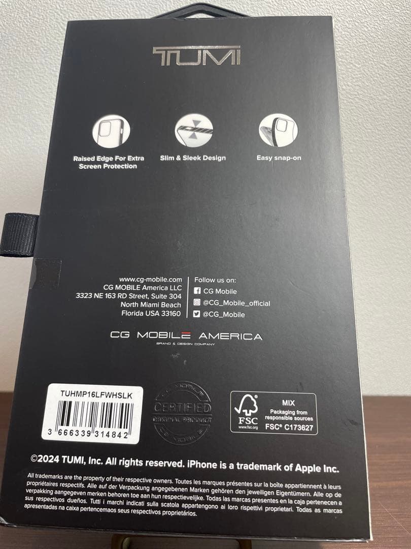 TUMI iPhone 16 Pro 用ケース　MagSafe対応