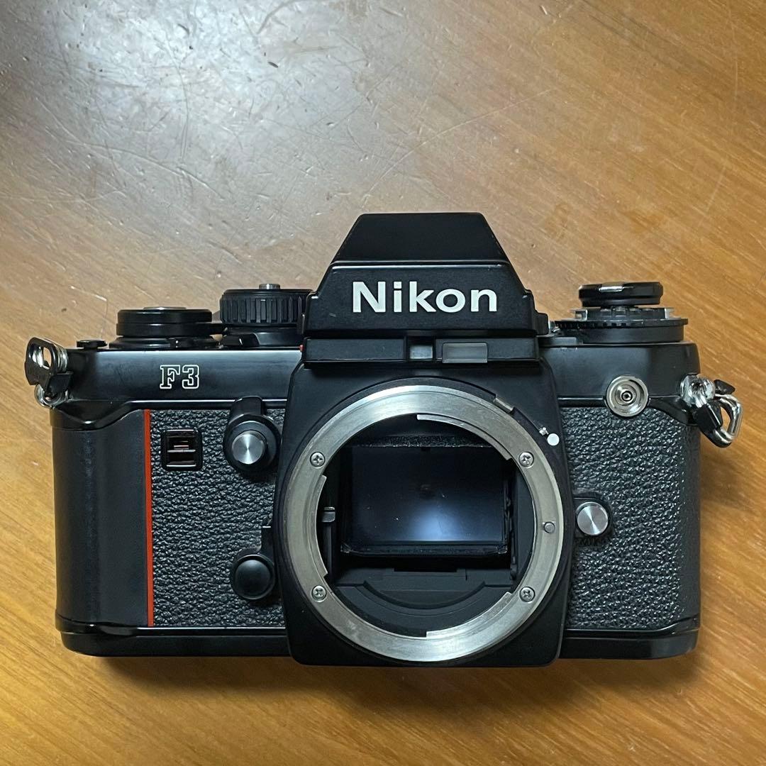 希少 Nikon F3アイレベル初期型 ベンツ革【訳アリ】＋MD-4【おまけ】