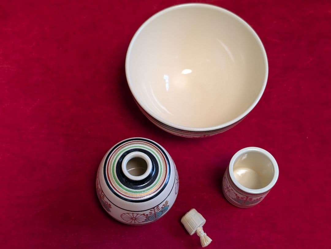 茶道具セット　利休茶箱一式　京焼　昌山