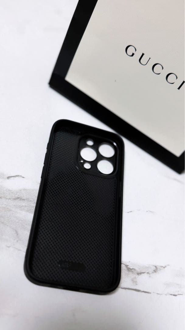 【1点限り】GUCCI iPhoneケース ブラック