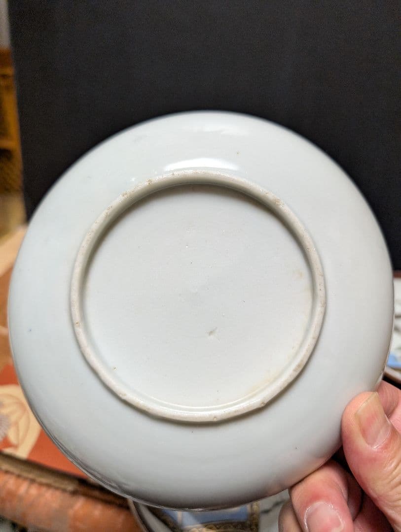 伊万里金彩陶磁器の皿 6枚セット 風景画