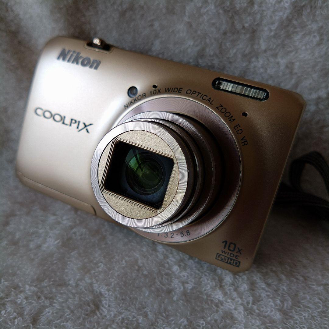【美品】Nikon COOLPIX S6300 ゴールド 動作品 付属品完備