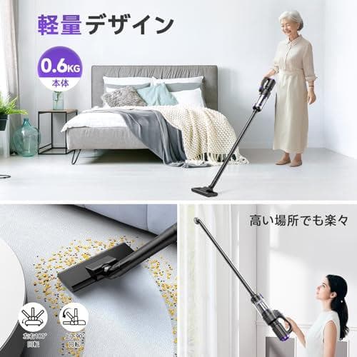 掃除機 コードレス Bivark 28000pa超強力吸引【2025業界初!吹A