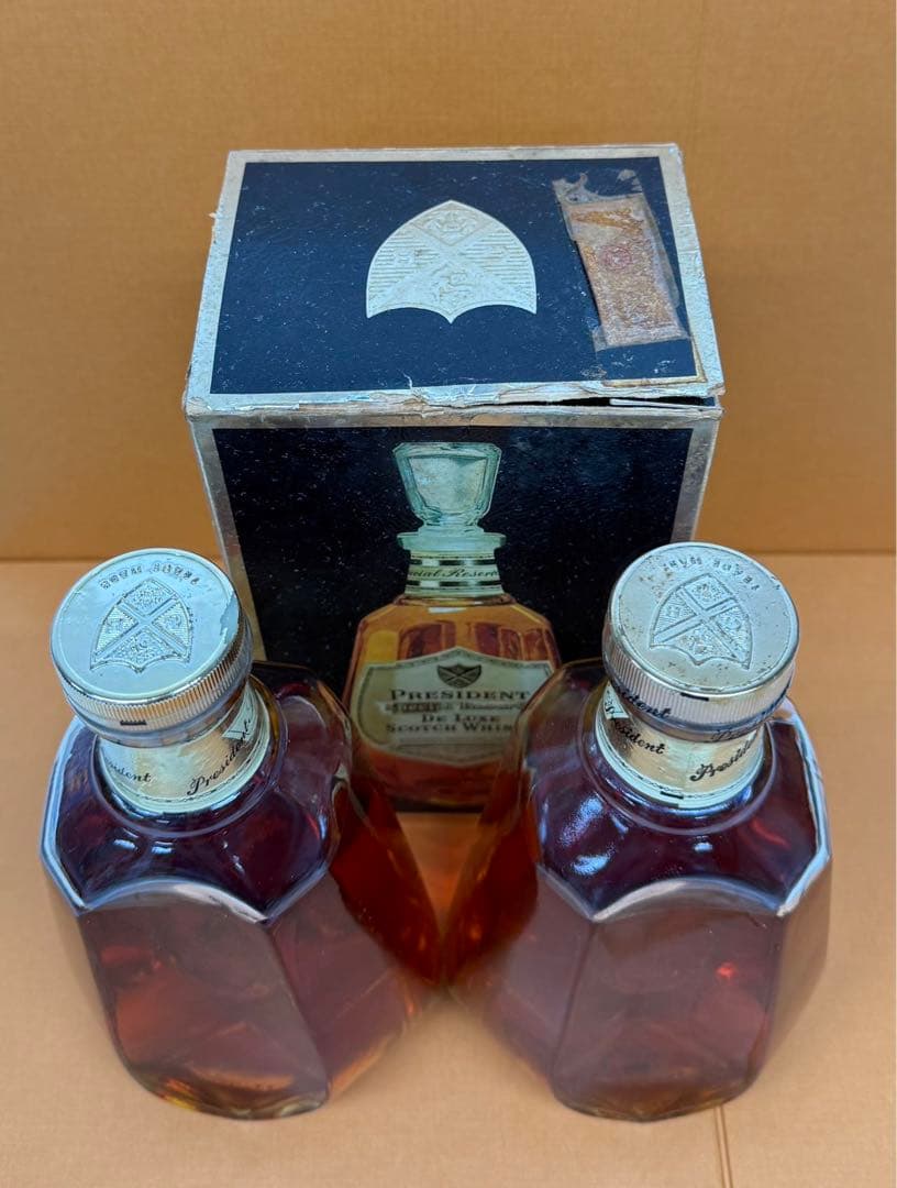 ２本まとめ プレジデントスペシャルリザーブ デラックス 古酒 未開栓 箱*1