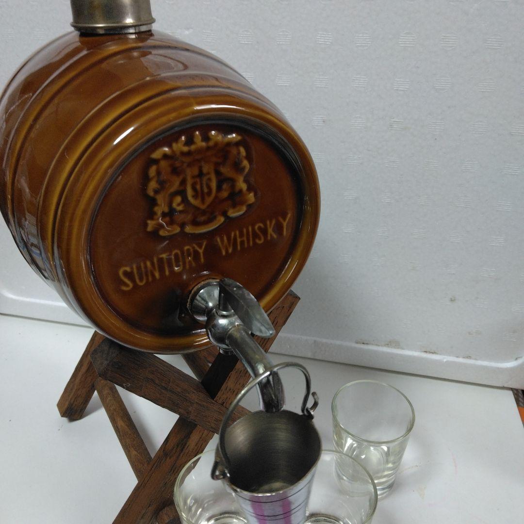 ★日月曜値下げ！Suntory ウイスキー樽型ディスペンサー［蛇口操作出来ます]