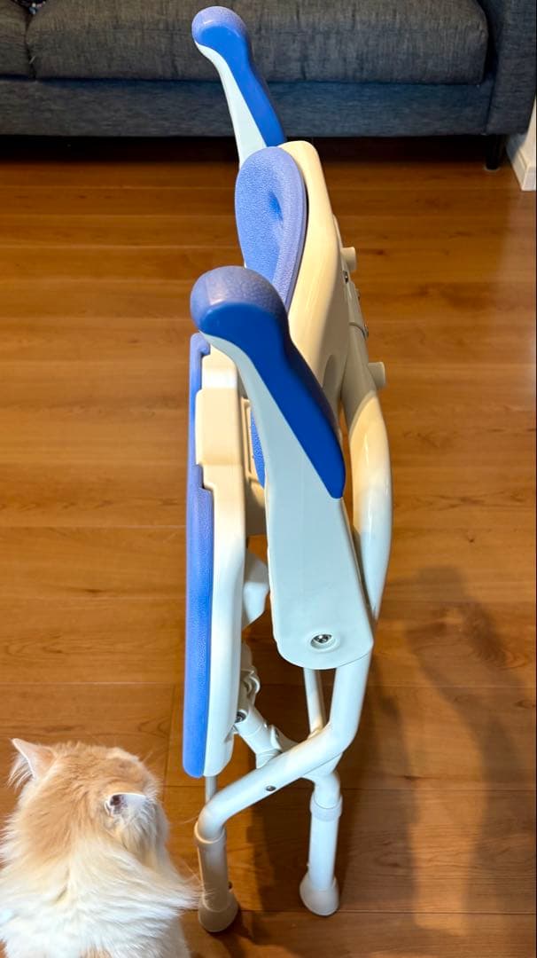 折りたたみシャワーベンチ FSフィット　ブルー 介護用品