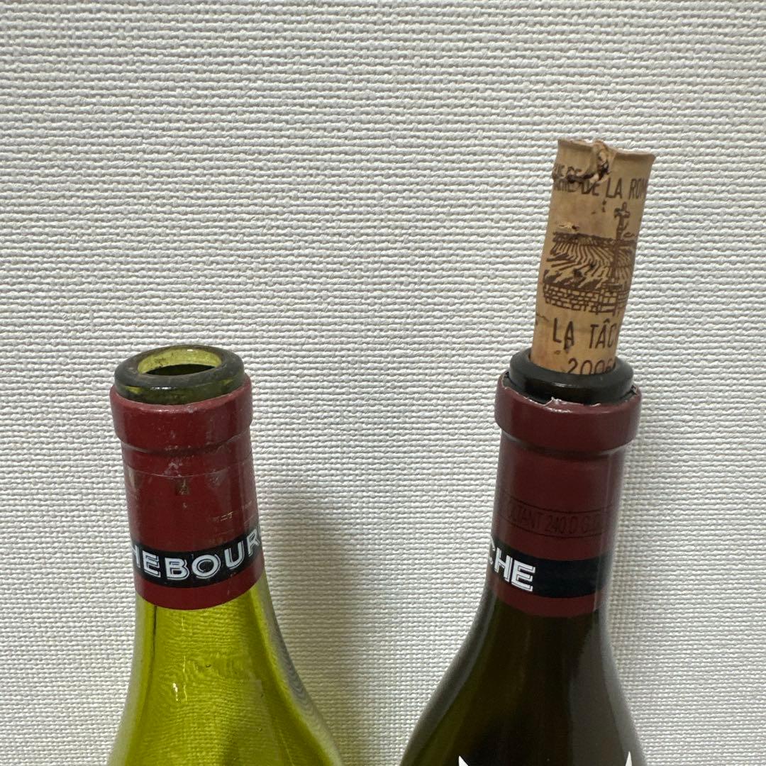 Richebourg 1986 & La Tâche 2006 空き瓶2本セット