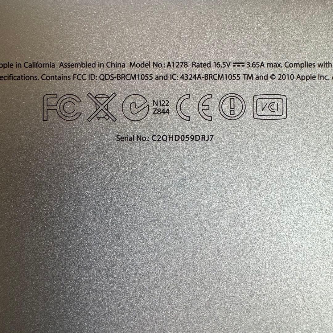 MacBook本体 MacBook Pro (13-inch, Early 2011)