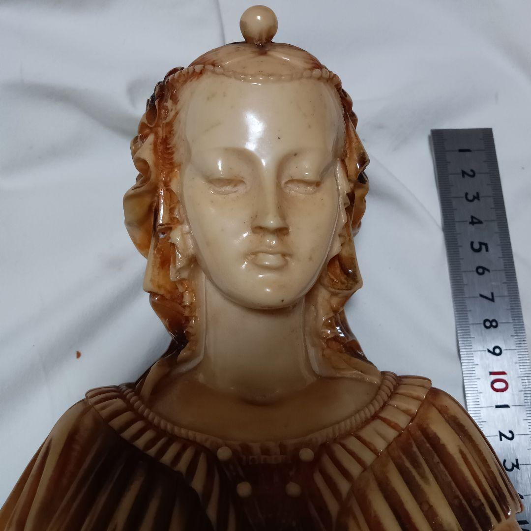 アルバスター製の美しいバスト像 約25cm