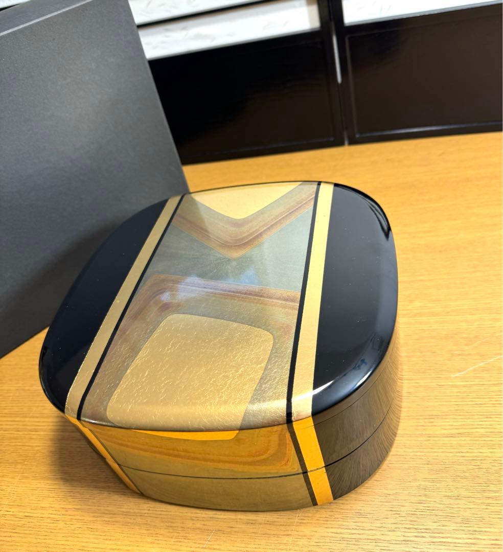金沢金箔　箔一　古代箔　多目的重箱　未使用品　共箱