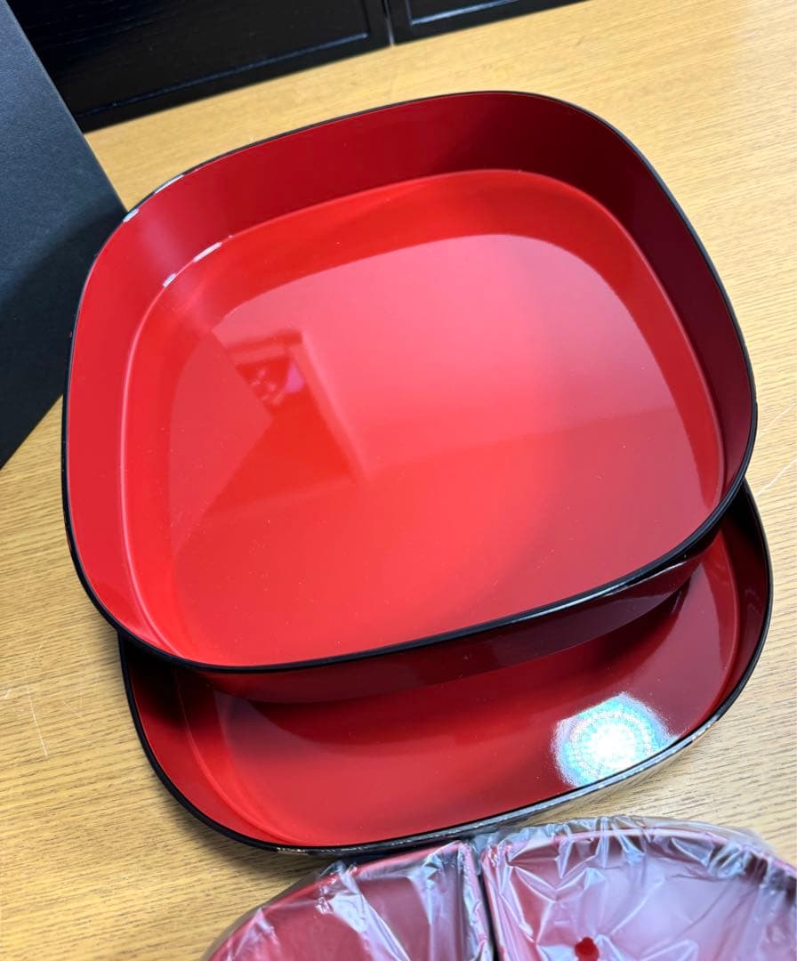金沢金箔　箔一　古代箔　多目的重箱　未使用品　共箱