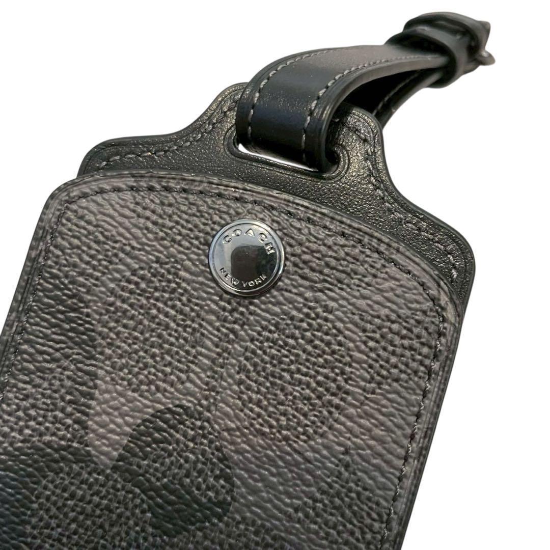 【新品】Coach コーチ ラゲッジタグ ネームタグ グレーカモ シグネチャー