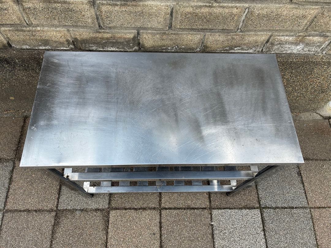 業務用　作業台　ステンレス作業台　900×450×800 棚2段