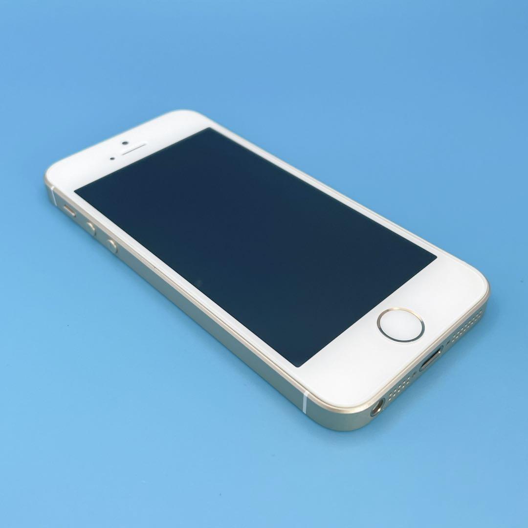 【美品】iPhone SE 64GB バッテリー87% SIMフリー ゴールド