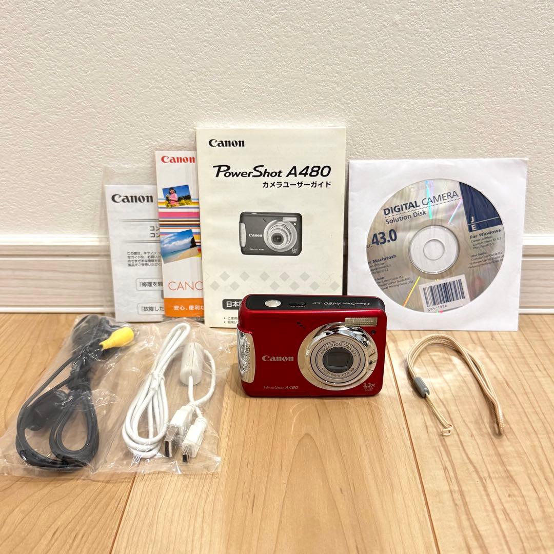 【美品】　Canon キャノン PowerShot A480 動作確認済　乾電池