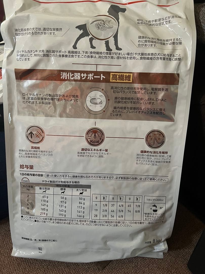  CANIN 消化器サポート 高繊維 8kg