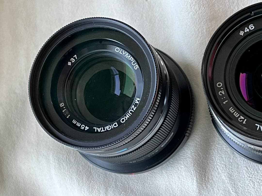 OLYMPUS 単焦点レンズ　12mm /25mm/45mm レンズ3本セット