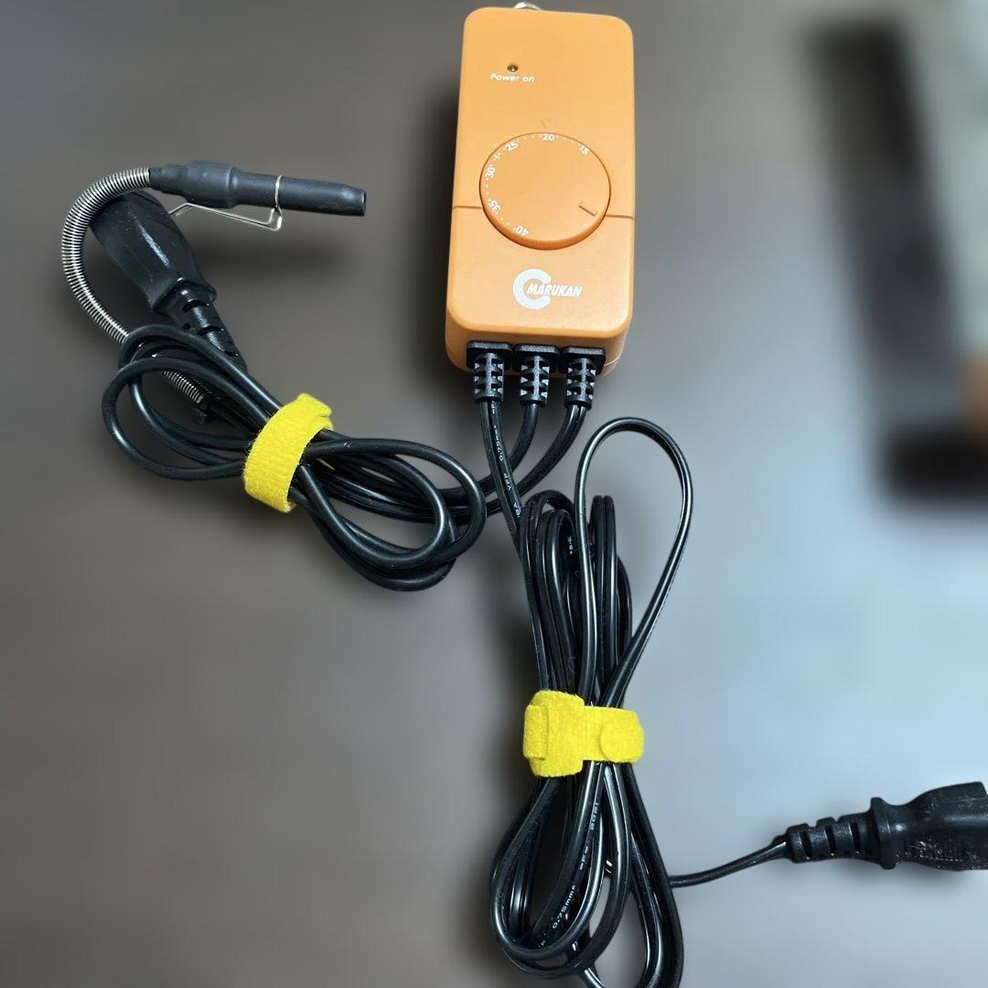 超美品　保温球＆サーモセット　マルカン　保温電球４０Ｗカバー付き＋ミニマルサーモ