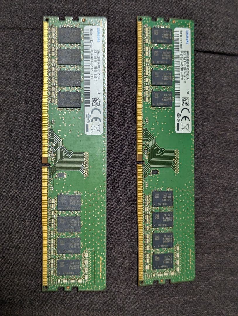 SAMSUNG PC4-2666v DDR4 4GB×2(8GB) 288PIN