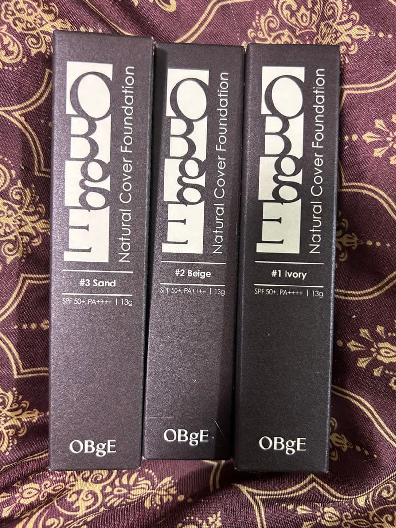 新品 3本セット OBgE スティックファンデーション 3in1 メンズメイク