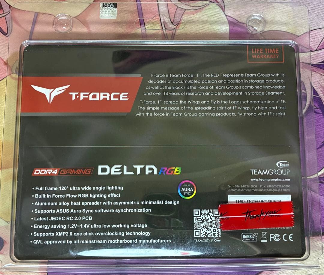 T-FORCE DELTA RGB DDR4 32GB (16GB*2枚)