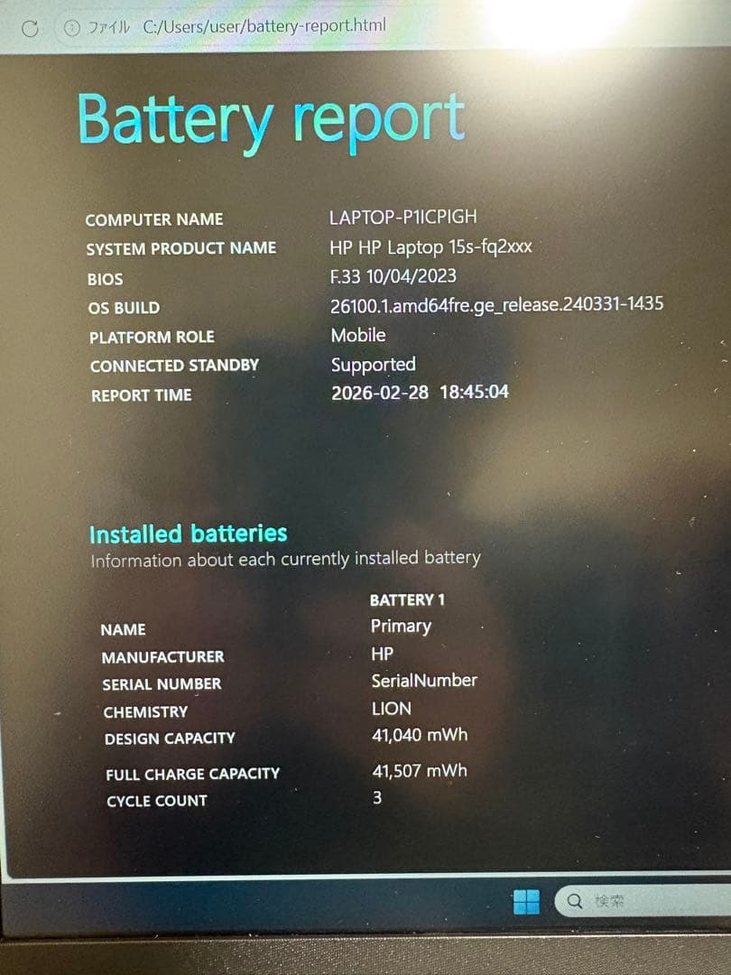 HP ノートPC 15.6インチ Intel Core i7