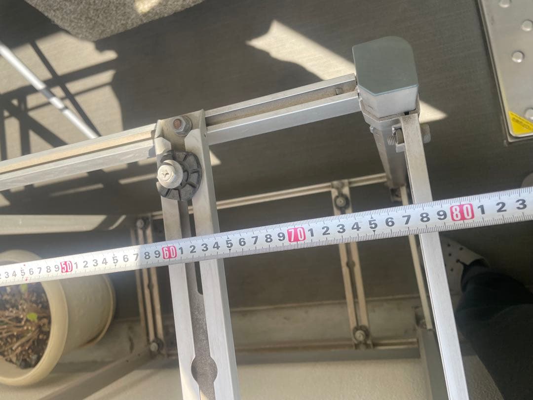 値下げお値引き可能　エアコン室外機　総アルミ製二段置用架台　クーラーキャッチャー