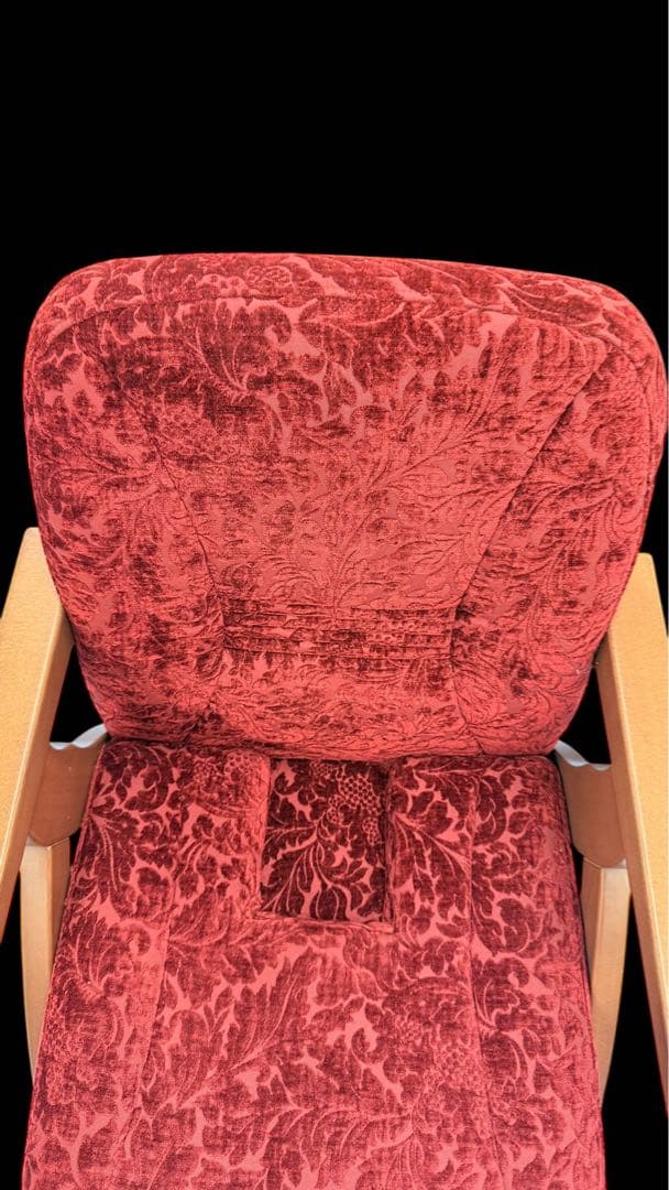 ポスチャーサポートチェア　高級椅子 ワインレッド新品165,000円 腰痛対策