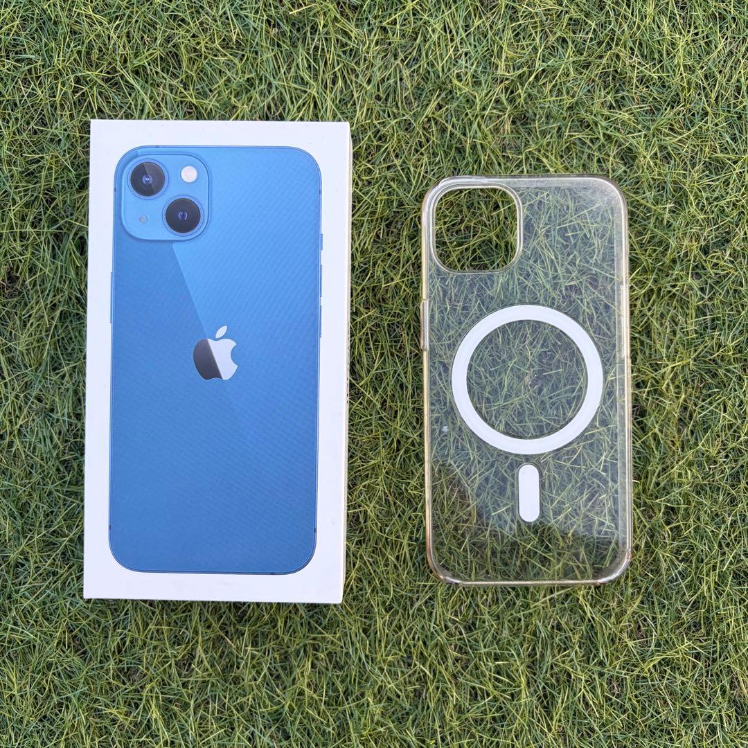 iPhone13 128GB ブルー SIMフリー 本体 箱付き