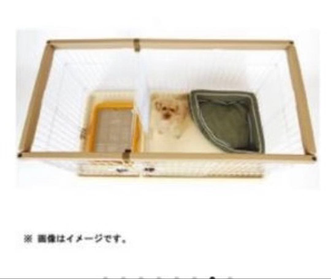 トイレ専用スペース付　しつけサークル　リビングサークル　屋根付き