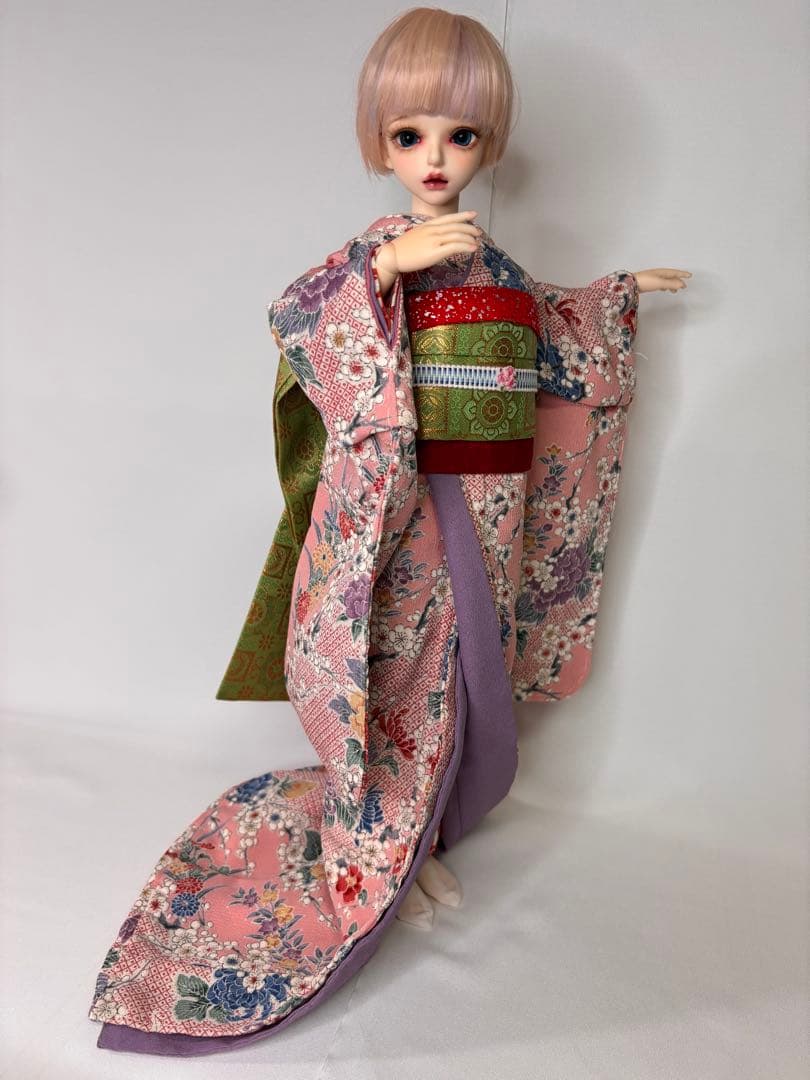 40cmドール myoudoll 舞妓さん着物　ハンドメイド